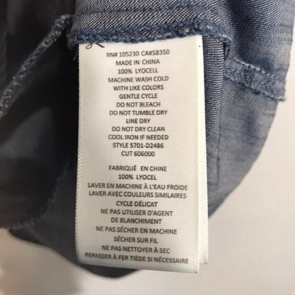 JOIE Lilyana Chambray Shirt Dress - Picture 6 of 7